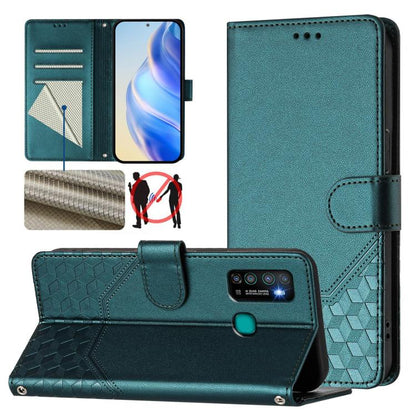 Honeycomb Embossing RFID Leather Phone Case, For Tecno Spark 10 Pro 4G, For Tecno Camon 19 / Camon 19 Pro 5G, For Tecno Pova 4 Pro 4G, For Tecno Pova 4, For Tecno Pova Neo 2, For Tecno Spark 9, For Tecno Spark Go 2022 / Spark 8C                        ...