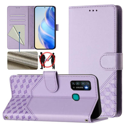 Honeycomb Embossing RFID Leather Phone Case, For Tecno Spark 10 Pro 4G, For Tecno Camon 19 / Camon 19 Pro 5G, For Tecno Pova 4 Pro 4G, For Tecno Pova 4, For Tecno Pova Neo 2, For Tecno Spark 9, For Tecno Spark Go 2022 / Spark 8C                        ...
