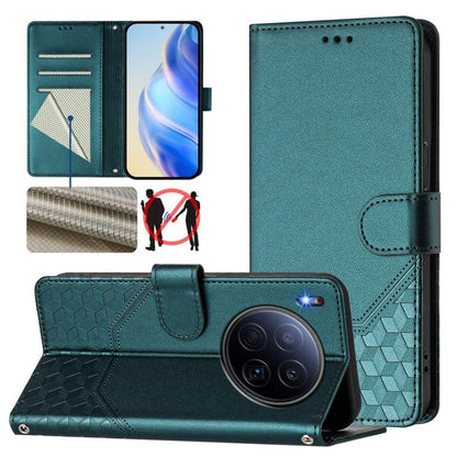 Honeycomb Embossing RFID Leather Phone Case, For Tecno Camon 50 Pro 4G, For Tecno Camon 50 4G, For Tecno Spark Slim 5G, For Tecno Pop 10 / Infinix Smart 10 4G, For Tecno Camon 40 Pro 4G, For Tecno Camon 40 Premier, For Tecno Camon 40 4G                ...