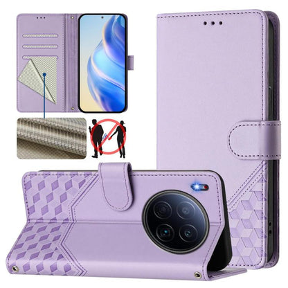 Honeycomb Embossing RFID Leather Phone Case, For Tecno Camon 50 Pro 4G, For Tecno Camon 50 4G, For Tecno Spark Slim 5G, For Tecno Pop 10 / Infinix Smart 10 4G, For Tecno Camon 40 Pro 4G, For Tecno Camon 40 Premier, For Tecno Camon 40 4G                ...