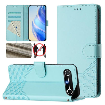 Honeycomb Embossing RFID Leather Phone Case, For Tecno Camon 50 Pro 4G, For Tecno Camon 50 4G, For Tecno Spark Slim 5G, For Tecno Pop 10 / Infinix Smart 10 4G, For Tecno Camon 40 Pro 4G, For Tecno Camon 40 Premier, For Tecno Camon 40 4G                ...