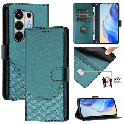 Honeycomb Embossing RFID Leather Phone Case, For Tecno Camon 50 Pro 4G, For Tecno Camon 50 4G, For Tecno Spark Slim 5G, For Tecno Pop 10 / Infinix Smart 10 4G, For Tecno Camon 40 Pro 4G, For Tecno Camon 40 Premier, For Tecno Camon 40 4G                ...