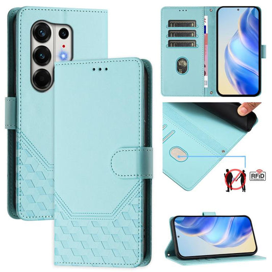 Honeycomb Embossing RFID Leather Phone Case, For Tecno Camon 50 Pro 4G, For Tecno Camon 50 4G, For Tecno Spark Slim 5G, For Tecno Pop 10 / Infinix Smart 10 4G, For Tecno Camon 40 Pro 4G, For Tecno Camon 40 Premier, For Tecno Camon 40 4G