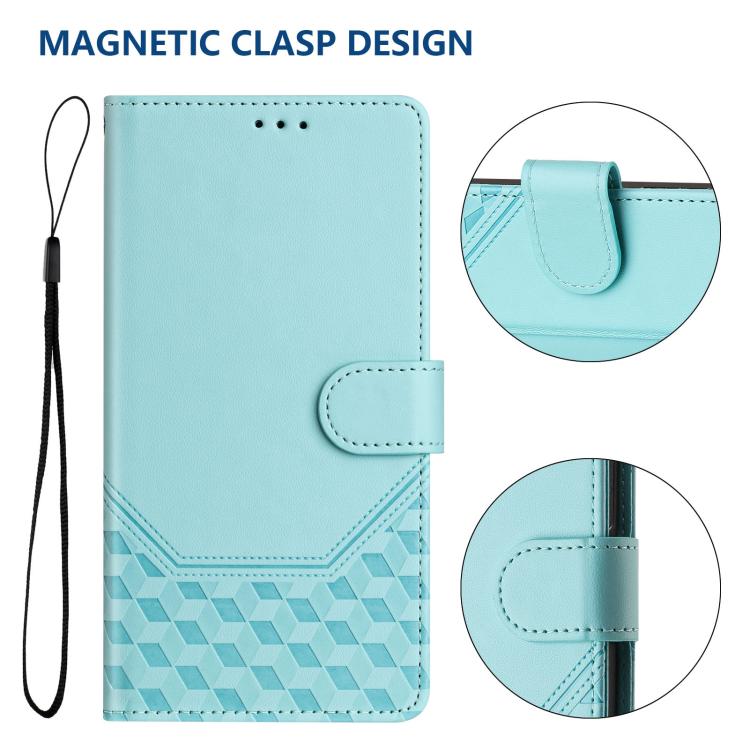Honeycomb Embossing RFID Leather Phone Case, For Tecno Camon 50 Pro 4G, For Tecno Camon 50 4G, For Tecno Spark Slim 5G, For Tecno Pop 10 / Infinix Smart 10 4G, For Tecno Camon 40 Pro 4G, For Tecno Camon 40 Premier, For Tecno Camon 40 4G                ...