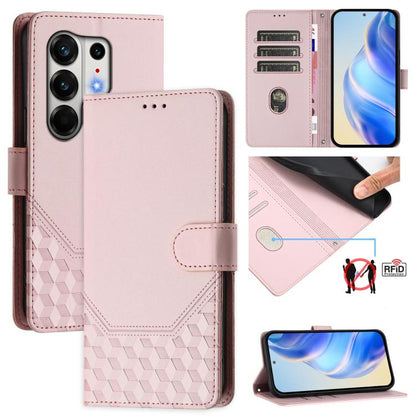 Honeycomb Embossing RFID Leather Phone Case, For Tecno Camon 50 Pro 4G, For Tecno Camon 50 4G, For Tecno Spark Slim 5G, For Tecno Pop 10 / Infinix Smart 10 4G, For Tecno Camon 40 Pro 4G, For Tecno Camon 40 Premier, For Tecno Camon 40 4G                ...
