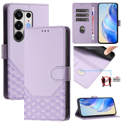 Honeycomb Embossing RFID Leather Phone Case, For Tecno Camon 50 Pro 4G, For Tecno Camon 50 4G, For Tecno Spark Slim 5G, For Tecno Pop 10 / Infinix Smart 10 4G, For Tecno Camon 40 Pro 4G, For Tecno Camon 40 Premier, For Tecno Camon 40 4G                ...