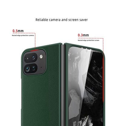 Litchi Texture Leather PC Shockproof Phone Case, For Google Pixel 9 Pro Fold