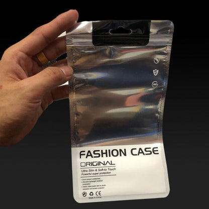 100 PCS Phone Case Packaging Bag Silver Plated Aluminum Self Sealing Bag, 11x19cm(For 4.7-5 inch), 12x21.5cm(For 5.5-6 inch), 13.5x23cm(For 6-6.2 inch)