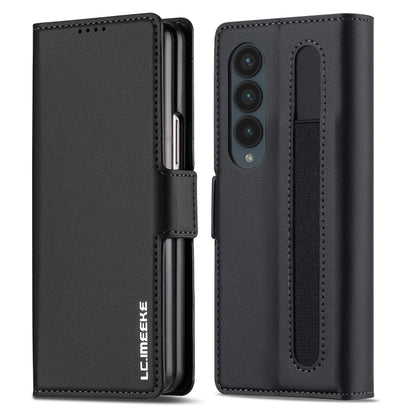 LC.IMEEKE L1 Series Frosted Fine Texture PU Phone Case with Pen Slot, Pen Not Included, For Galaxy Z Fold8 Ultra 5G, For Samsung Galaxy Z Fold7 5G, For Samsung Galaxy Z Fold6, For Samsung Galaxy Z Fold5, For Samsung Galaxy Z Fold4                      ...