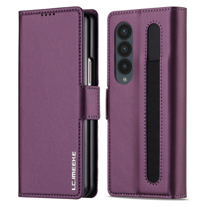LC.IMEEKE L1 Series Frosted Fine Texture PU Phone Case with Pen Slot, Pen Not Included, For Galaxy Z Fold8 Ultra 5G, For Samsung Galaxy Z Fold7 5G, For Samsung Galaxy Z Fold6, For Samsung Galaxy Z Fold5, For Samsung Galaxy Z Fold4                      ...