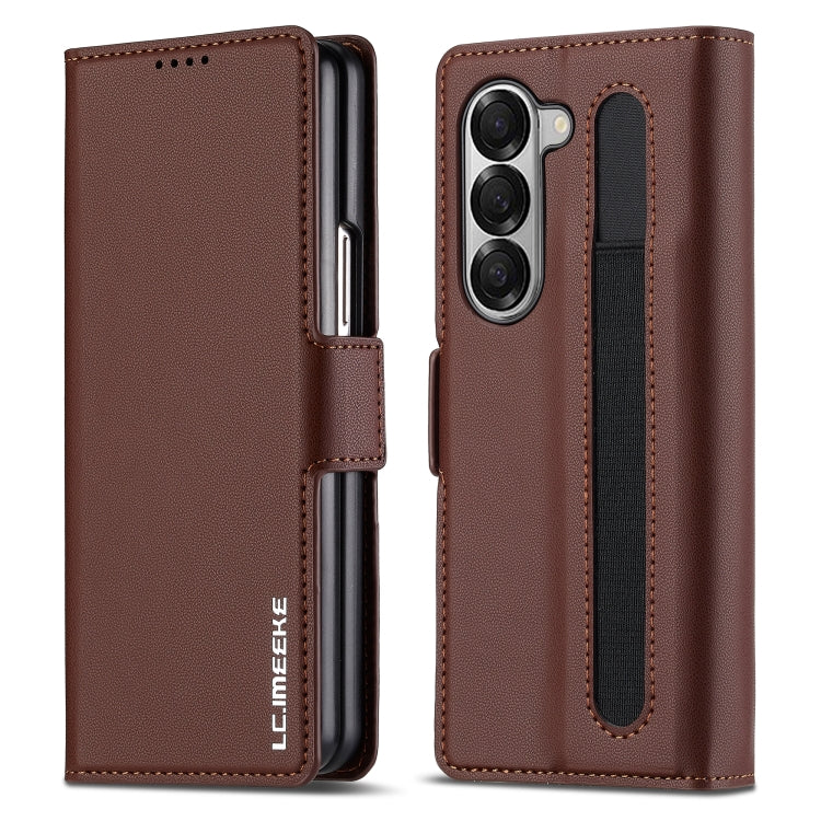 LC.IMEEKE L1 Series Frosted Fine Texture PU Phone Case with Pen Slot, Pen Not Included, For Galaxy Z Fold8 Ultra 5G, For Samsung Galaxy Z Fold7 5G, For Samsung Galaxy Z Fold6, For Samsung Galaxy Z Fold5, For Samsung Galaxy Z Fold4                      ...