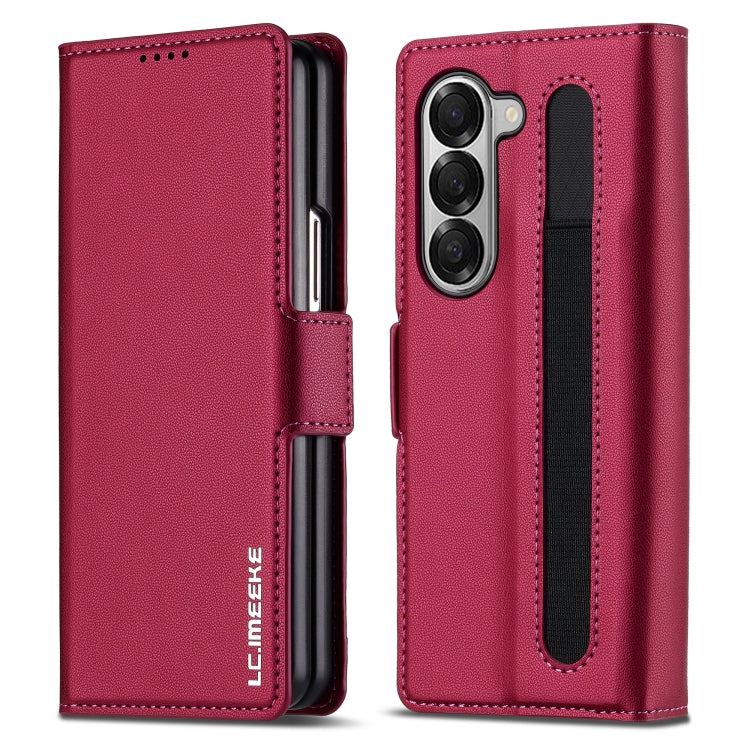 LC.IMEEKE L1 Series Frosted Fine Texture PU Phone Case with Pen Slot, Pen Not Included, For Galaxy Z Fold8 Ultra 5G, For Samsung Galaxy Z Fold7 5G, For Samsung Galaxy Z Fold6, For Samsung Galaxy Z Fold5, For Samsung Galaxy Z Fold4                      ...