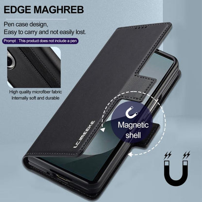 LC.IMEEKE L1 Series Frosted Fine Texture PU Phone Case with Pen Slot, Pen Not Included, For Galaxy Z Fold8 Ultra 5G, For Samsung Galaxy Z Fold7 5G, For Samsung Galaxy Z Fold6, For Samsung Galaxy Z Fold5, For Samsung Galaxy Z Fold4                      ...