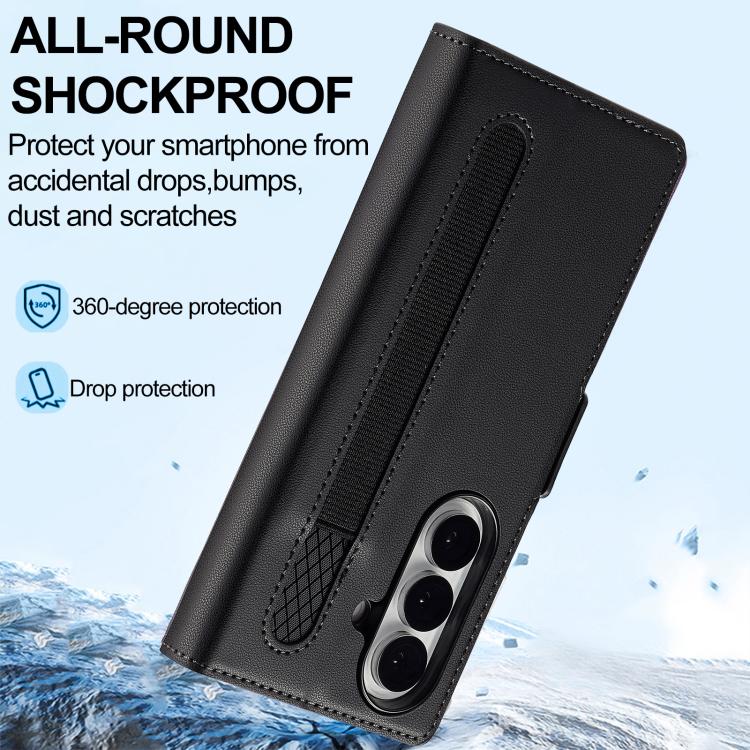 LC.IMEEKE L1 Series Frosted Fine Texture PU Phone Case with Pen Slot, Pen Not Included, For Galaxy Z Fold8 Ultra 5G, For Samsung Galaxy Z Fold7 5G, For Samsung Galaxy Z Fold6, For Samsung Galaxy Z Fold5, For Samsung Galaxy Z Fold4                      ...