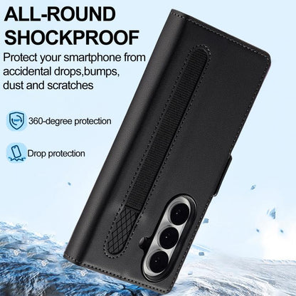LC.IMEEKE L1 Series Frosted Fine Texture PU Phone Case with Pen Slot, Pen Not Included, For Galaxy Z Fold8 Ultra 5G, For Samsung Galaxy Z Fold7 5G, For Samsung Galaxy Z Fold6, For Samsung Galaxy Z Fold5, For Samsung Galaxy Z Fold4                      ...