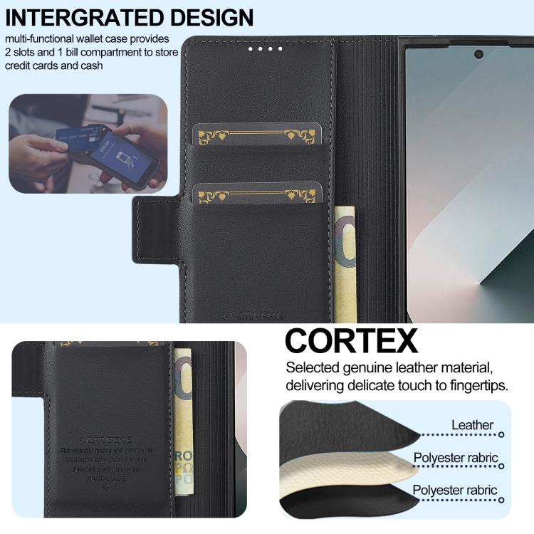 LC.IMEEKE L1 Series Frosted Fine Texture PU Phone Case with Pen Slot, Pen Not Included, For Galaxy Z Fold8 Ultra 5G, For Samsung Galaxy Z Fold7 5G, For Samsung Galaxy Z Fold6, For Samsung Galaxy Z Fold5, For Samsung Galaxy Z Fold4                      ...