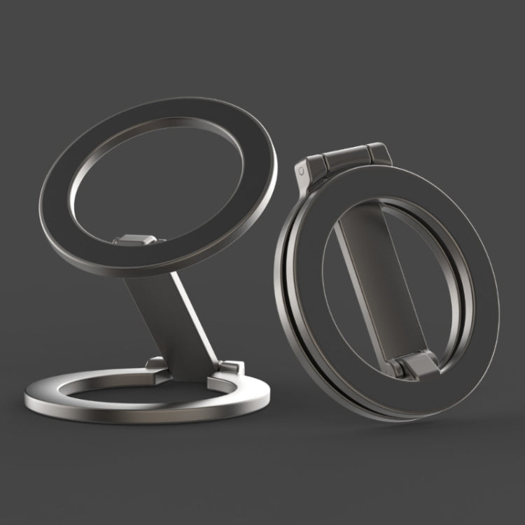 Soporte magnético para teléfono con anillo plegable MagSafe de doble cara en forma de Z, sin patrón
