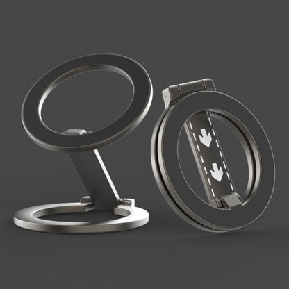 Z-shaped Double-sided Magnetic MagSafe Foldable Ring Phone Holder with Pattern, with Pattern