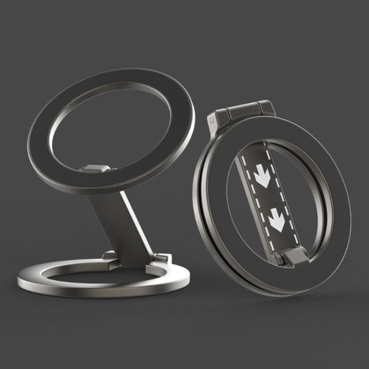 Z-shaped Double-sided Magnetic MagSafe Foldable Ring Phone Holder with Pattern, with Pattern