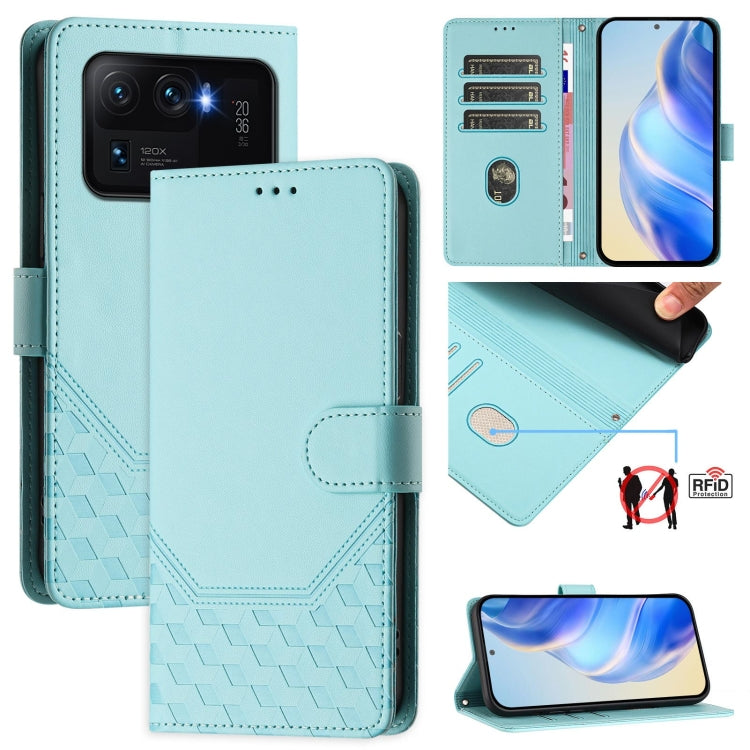 Honeycomb Embossing RFID Leather Phone Case, For Xiaomi Poco C40 / Redmi 10C, For Xiaomi Civi 1S, For Xiaomi Poco M4 Pro 4G, For Xiaomi Poco X4 Pro 5G, For Xiaomi Mi 11 Lite / Mi 11 Lite 5G NE, For Xiaomi 11T / 11T Pro, For Xiaomi Poco X3 GT           ...