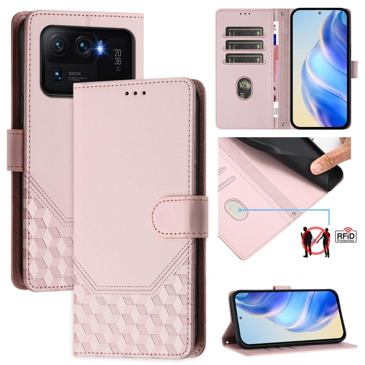 Honeycomb Embossing RFID Leather Phone Case, For Xiaomi Poco C40 / Redmi 10C, For Xiaomi Civi 1S, For Xiaomi Poco M4 Pro 4G, For Xiaomi Poco X4 Pro 5G, For Xiaomi Mi 11 Lite / Mi 11 Lite 5G NE, For Xiaomi 11T / 11T Pro, For Xiaomi Poco X3 GT           ...
