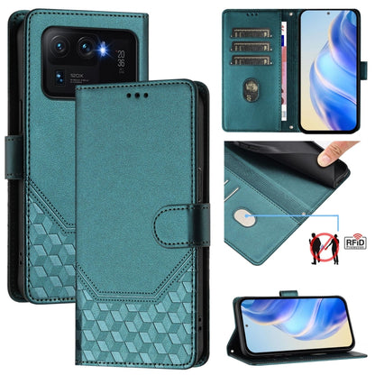 Honeycomb Embossing RFID Leather Phone Case, For Xiaomi Poco C40 / Redmi 10C, For Xiaomi Civi 1S, For Xiaomi Poco M4 Pro 4G, For Xiaomi Poco X4 Pro 5G, For Xiaomi Mi 11 Lite / Mi 11 Lite 5G NE, For Xiaomi 11T / 11T Pro, For Xiaomi Poco X3 GT           ...