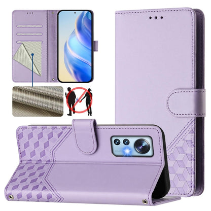 Honeycomb Embossing RFID Leather Phone Case, For Xiaomi 12 5G / 12X 5G / 12S 5G, For Xiaomi 12 Lite, For Xiaomi Poco C40 / Redmi 10C, For Xiaomi Civi 1S, For Xiaomi Poco M4 Pro 4G, For Xiaomi Poco X4 Pro 5G, For Xiaomi Mi 11 Lite / Mi 11 Lite 5G NE    ...