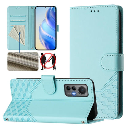 Honeycomb Embossing RFID Leather Phone Case, For Xiaomi 12 5G / 12X 5G / 12S 5G, For Xiaomi 12 Lite, For Xiaomi Poco C40 / Redmi 10C, For Xiaomi Civi 1S, For Xiaomi Poco M4 Pro 4G, For Xiaomi Poco X4 Pro 5G, For Xiaomi Mi 11 Lite / Mi 11 Lite 5G NE    ...