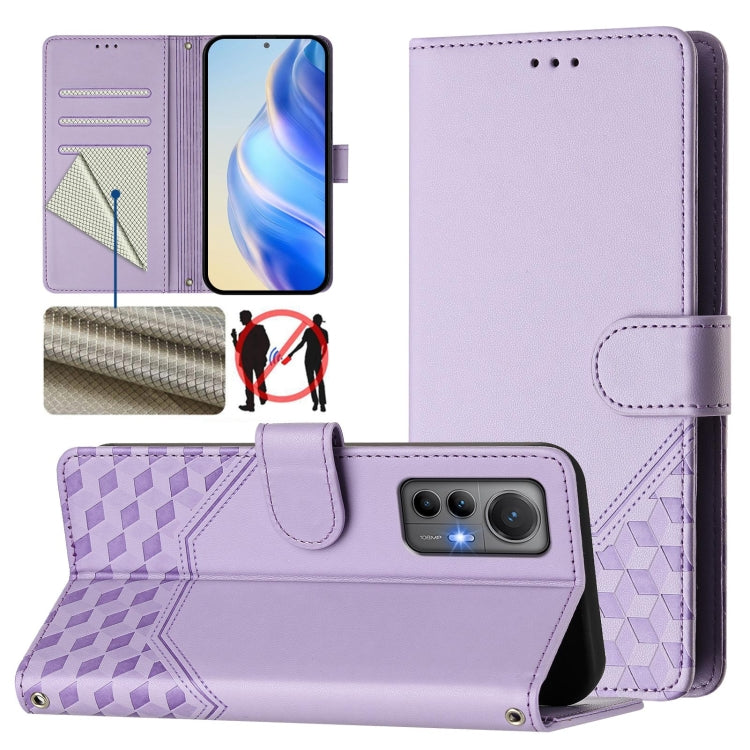 Honeycomb Embossing RFID Leather Phone Case, For Xiaomi 12 5G / 12X 5G / 12S 5G, For Xiaomi 12 Lite, For Xiaomi Poco C40 / Redmi 10C, For Xiaomi Civi 1S, For Xiaomi Poco M4 Pro 4G, For Xiaomi Poco X4 Pro 5G, For Xiaomi Mi 11 Lite / Mi 11 Lite 5G NE    ...