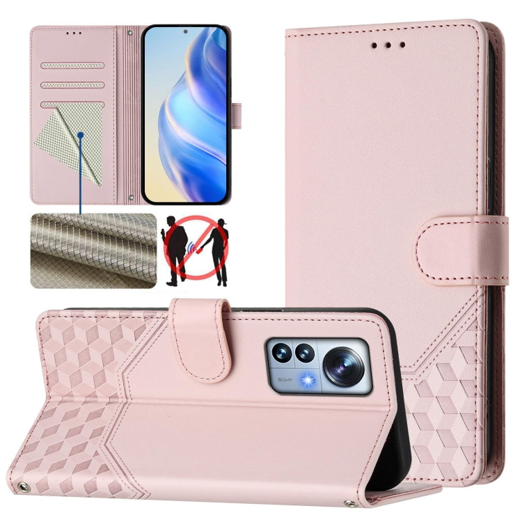 Honeycomb Embossing RFID Leather Phone Case, For Xiaomi Poco X6 Neo 5G, For Xiaomi Poco X6 Pro / Redmi K70E, For Xiaomi Poco X6 5G, For Xiaomi 14 Ultra 5G, For Xiaomi 14 Pro 5G, For Xiaomi 14, For Xiaomi Poco F5 / Redmi Note 12 Turbo 5G                ...