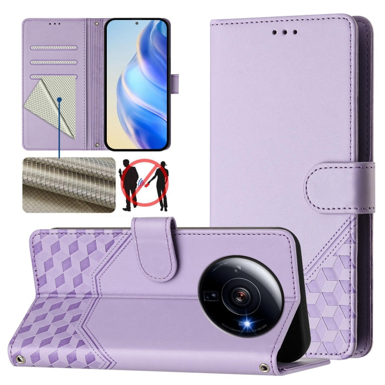 Honeycomb Embossing RFID Leather Phone Case, For Xiaomi Poco X6 Neo 5G, For Xiaomi Poco X6 Pro / Redmi K70E, For Xiaomi Poco X6 5G, For Xiaomi 14 Ultra 5G, For Xiaomi 14 Pro 5G, For Xiaomi 14, For Xiaomi Poco F5 / Redmi Note 12 Turbo 5G                ...