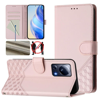 Honeycomb Embossing RFID Leather Phone Case, For Xiaomi Poco X6 Neo 5G, For Xiaomi Poco X6 Pro / Redmi K70E, For Xiaomi Poco X6 5G, For Xiaomi 14 Ultra 5G, For Xiaomi 14 Pro 5G, For Xiaomi 14, For Xiaomi Poco F5 / Redmi Note 12 Turbo 5G                ...