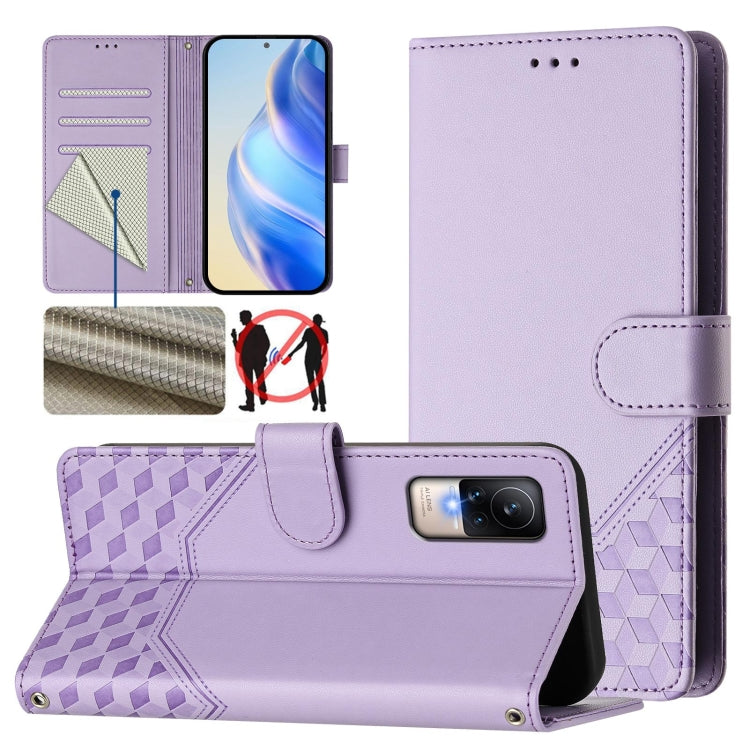 Honeycomb Embossing RFID Leather Phone Case, For Xiaomi Poco C40 / Redmi 10C, For Xiaomi Civi 1S, For Xiaomi Poco M4 Pro 4G, For Xiaomi Poco X4 Pro 5G, For Xiaomi Mi 11 Lite / Mi 11 Lite 5G NE, For Xiaomi 11T / 11T Pro, For Xiaomi Poco X3 GT           ...