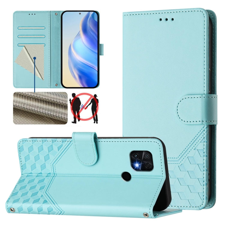 Honeycomb Embossing RFID Leather Phone Case, For Xiaomi 12 5G / 12X 5G / 12S 5G, For Xiaomi 12 Lite, For Xiaomi Poco C40 / Redmi 10C, For Xiaomi Civi 1S, For Xiaomi Poco M4 Pro 4G, For Xiaomi Poco X4 Pro 5G, For Xiaomi Mi 11 Lite / Mi 11 Lite 5G NE    ...