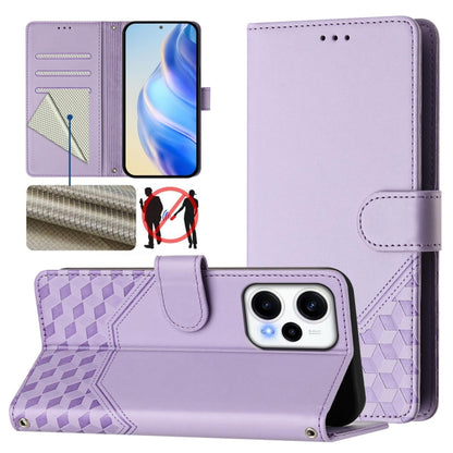 Honeycomb Embossing RFID Leather Phone Case, For Xiaomi Poco X6 Neo 5G, For Xiaomi Poco X6 Pro / Redmi K70E, For Xiaomi Poco X6 5G, For Xiaomi 14 Ultra 5G, For Xiaomi 14 Pro 5G, For Xiaomi 14, For Xiaomi Poco F5 / Redmi Note 12 Turbo 5G                ...