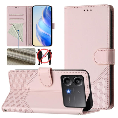 Honeycomb Embossing RFID Leather Phone Case, For Xiaomi Poco F6 5G, For Xiaomi Poco M6 Pro 4G, For Xiaomi Poco X6 Neo 5G, For Xiaomi Poco X6 Pro / Redmi K70E, For Xiaomi Poco X6 5G, For Xiaomi 14 Ultra 5G, For Xiaomi 14 Pro 5G, For Xiaomi 14           ...