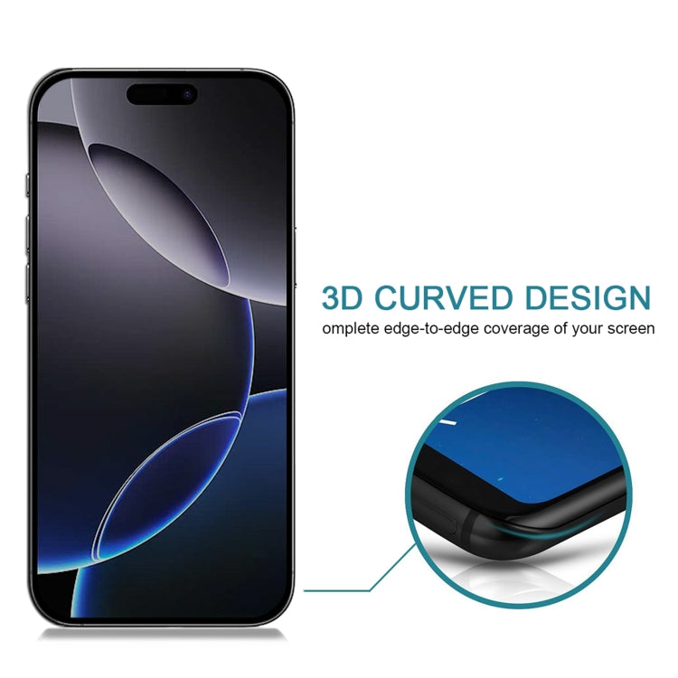 Full Cover Anti-spy Silk Screen Tempered Glass Film, For iPhone 16 Pro Max, For iPhone 16 Pro, For iPhone 16 Plus, For iPhone 16