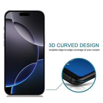 Full Cover Anti-spy Silk Screen Tempered Glass Film, For iPhone 16 Pro Max, For iPhone 16 Pro, For iPhone 16 Plus, For iPhone 16