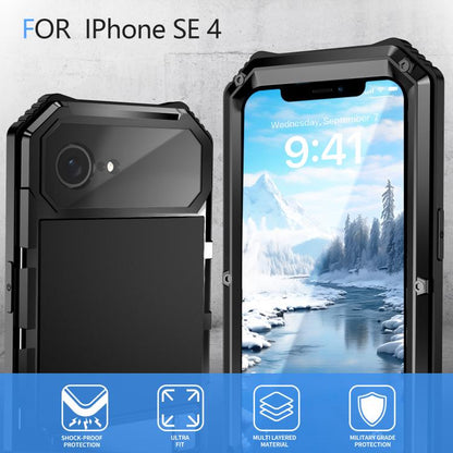 R-JUST Life Waterproof Dustproof Shockproof Holder Phone Case, For iPhone 17e / 16e, For iPhone 17 Pro Max, For iPhone 17 Pro, For iPhone 17, For iPhone 16 Pro Max, For iPhone 16 Plus, For iPhone 15 Pro Max, For iPhone 15 Plus