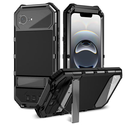 R-JUST Life Waterproof Dustproof Shockproof Holder Phone Case, For iPhone 18 Pro, For iPhone 18 Pro Max, For iPhone 17e / 16e, For iPhone 17 Pro Max, For iPhone 17 Pro, For iPhone 17, For iPhone 16 Pro Max, For iPhone 16 Plus, For iPhone 15 Pro Max    ...