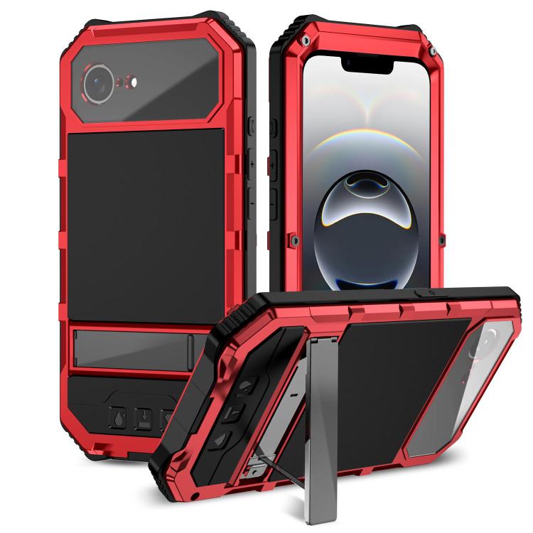 R-JUST Life Waterproof Dustproof Shockproof Holder Phone Case, For iPhone 18 Pro, For iPhone 18 Pro Max, For iPhone 17e / 16e, For iPhone 17 Pro Max, For iPhone 17 Pro, For iPhone 17, For iPhone 16 Pro Max, For iPhone 16 Plus, For iPhone 15 Pro Max    ...