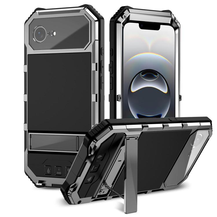 R-JUST Life Waterproof Dustproof Shockproof Holder Phone Case, For iPhone 18 Pro, For iPhone 18 Pro Max, For iPhone 17e / 16e, For iPhone 17 Pro Max, For iPhone 17 Pro, For iPhone 17, For iPhone 16 Pro Max, For iPhone 16 Plus, For iPhone 15 Pro Max    ...