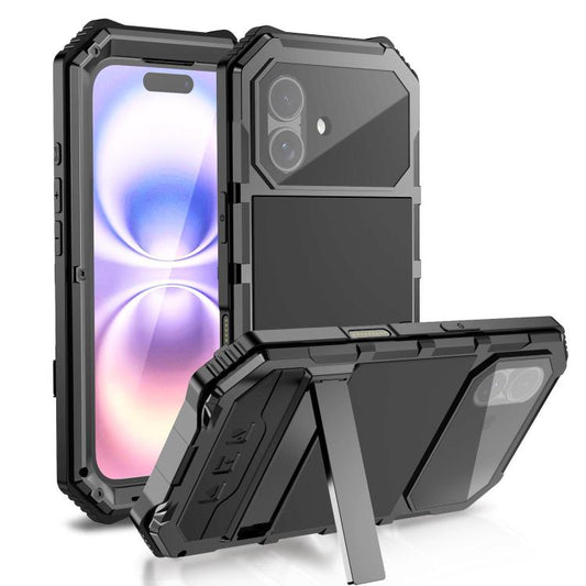 Coque de téléphone R-JUST étanche à l'eau, à la poussière et aux chocs, pour iPhone 17e / 16e, pour iPhone 17 Pro Max, pour iPhone 17 Pro, pour iPhone 17, pour iPhone 16 Pro Max, pour iPhone 16 Plus, pour iPhone 15 Pro Max, pour iPhone 15 Plus