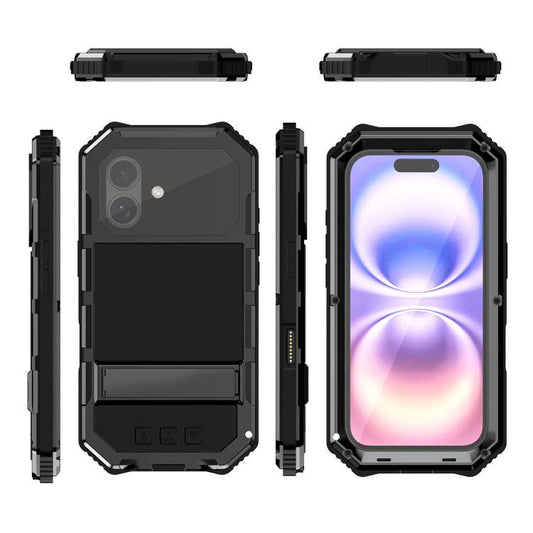 Coque de téléphone R-JUST étanche à l'eau, à la poussière et aux chocs, pour iPhone 17e / 16e, pour iPhone 17 Pro Max, pour iPhone 17 Pro, pour iPhone 17, pour iPhone 16 Pro Max, pour iPhone 16 Plus, pour iPhone 15 Pro Max, pour iPhone 15 Plus