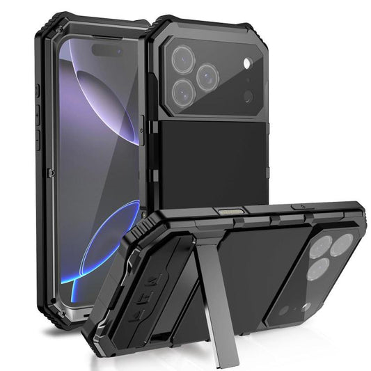 R-JUST Wasserdicht Stoßfest Staubdicht Halter Handyhülle, Für iPhone 17e / 16e, Für iPhone 17 Pro Max, Für iPhone 17 Pro, Für iPhone 17, Für iPhone 16 Pro Max, Für iPhone 16 Plus, Für iPhone 15 Pro Max, Für iPhone 15 Plus