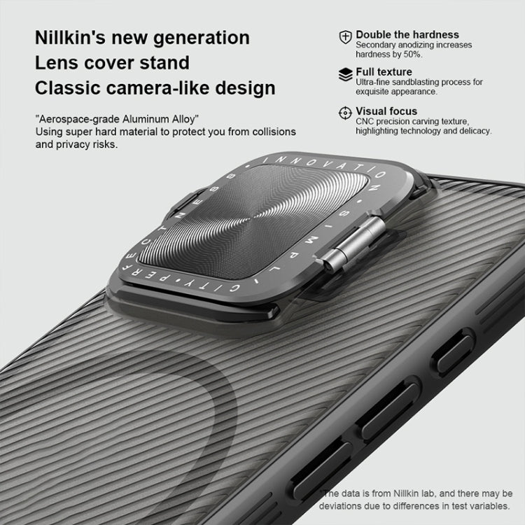 NILLKIN CamShield Prop MagSafe Magnetic Translucent PC Phone Case, For iPhone 16 Pro Max, For iPhone 16 Pro