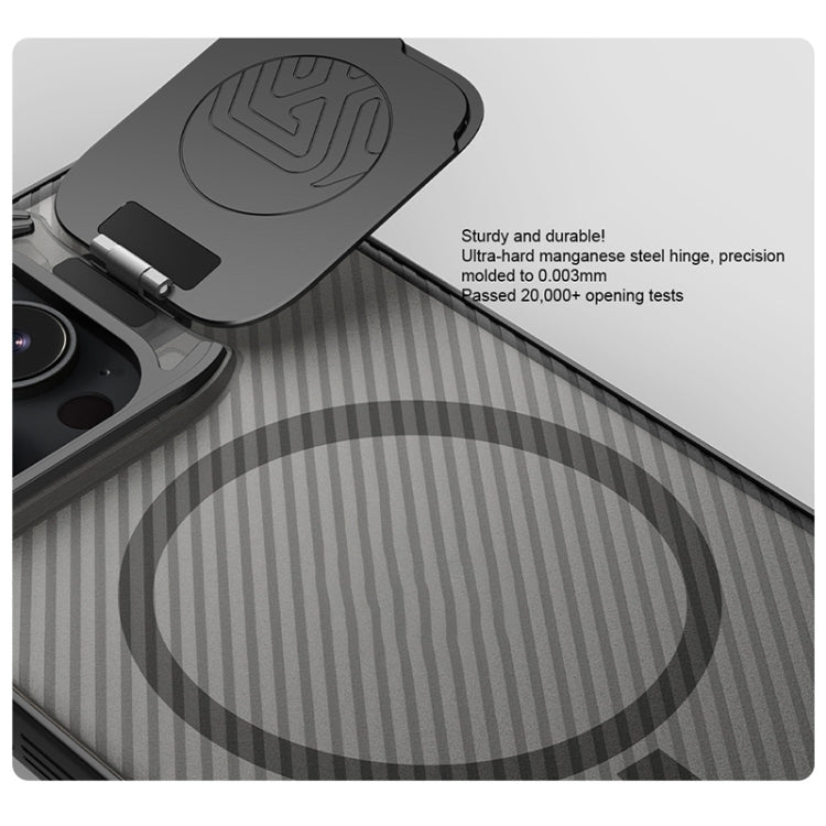 NILLKIN CamShield Prop MagSafe Magnetic Translucent PC Phone Case, For iPhone 16 Pro Max, For iPhone 16 Pro