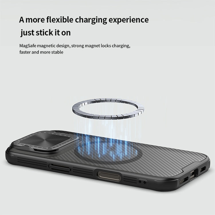NILLKIN CamShield Prop MagSafe Magnetic Translucent PC Phone Case, For iPhone 16 Pro Max, For iPhone 16 Pro