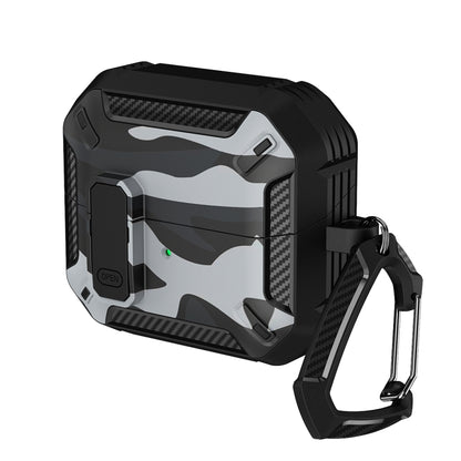Étui de protection camouflage pour écouteurs avec interrupteur et crochet, pour Samsung Galaxy Buds 3/3 Pro
