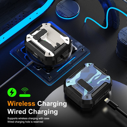 Étui de protection camouflage pour écouteurs avec interrupteur et crochet, pour Samsung Galaxy Buds 3/3 Pro